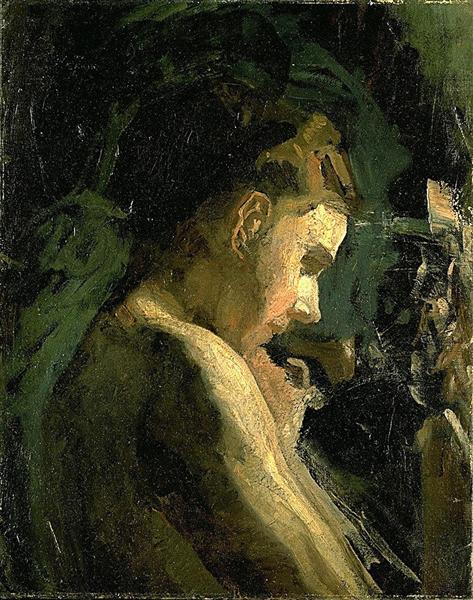 Study of a Girl's Head, 1868 - 1869 - Томас Ікінс