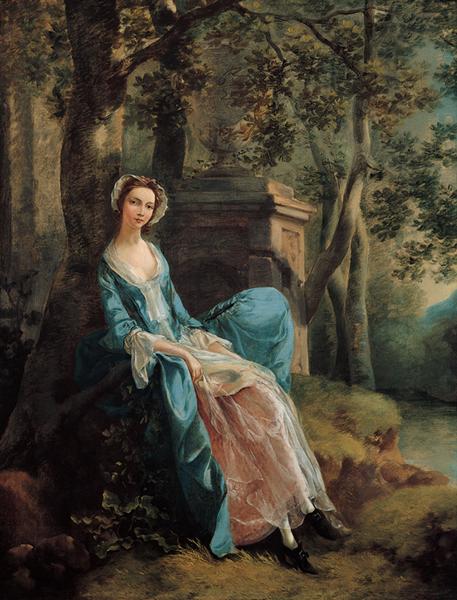 Portrait of a Woman (possibly of the Lloyd Family), c.1750 - Томас Гейнсборо