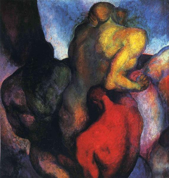 Three Figures, 1916 - Thomas Hart Benton
