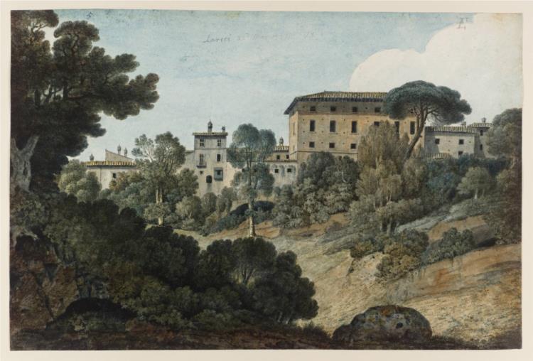 Ariccia, Buildings on the Edge of the Town, 1777 - Томас Джонс