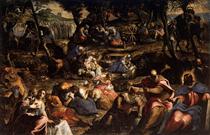 The Jews in the Desert - Jacopo Tintoretto