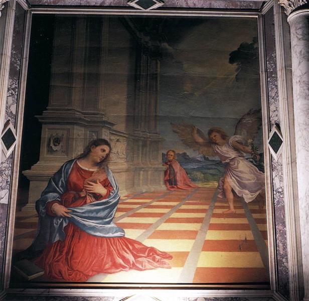 The Annunciation, c.1519 - Тиціан