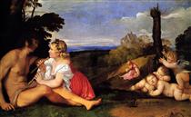 Alegoría de las tres edades de la vida - Tiziano