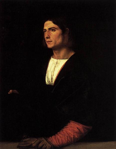 Young Man with Cap and Gloves, 1512 - 1515 - Titian
