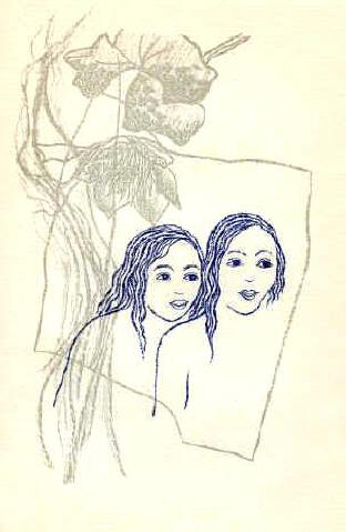 Two Girls with Flowers, 1932 - Тойен