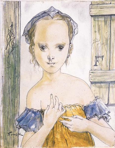 Jeune fille aux épaules nues, 1953 - 藤田嗣治