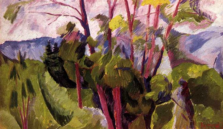 Landscape (mountains), 1916 - Umberto Boccioni