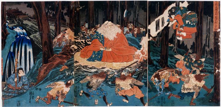 Tengu - Utagawa Kuniyoshi