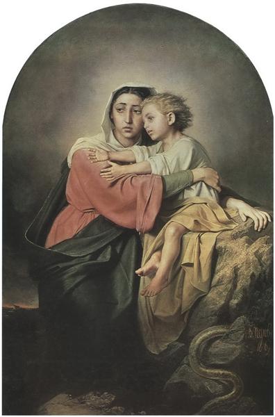 Христос и Богоматерь у житейского моря, 1867 - Василий Перов