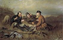 Hunters at rest - Wassili Grigorjewitsch Perow