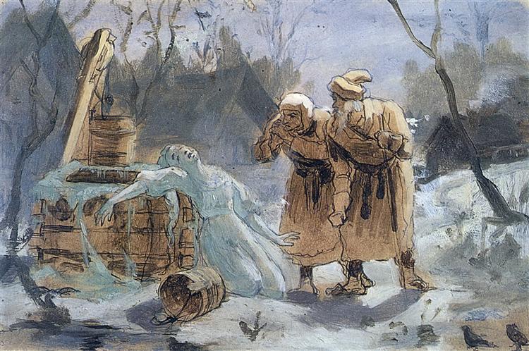 Melting Snow Maiden - Vasily Perov