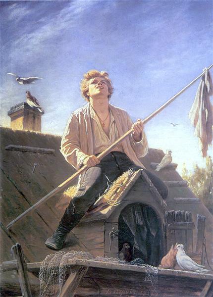 Голубятник, 1874 - Василий Перов