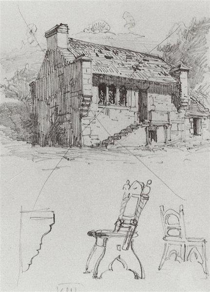 A house. From a trip to Germany., 1872 - Vassili Polenov