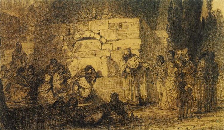 Christ and the Sinner, 1873 - Vasily Polenov