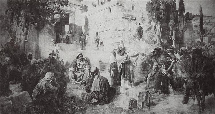 Christ and the Sinner, 1885 - Wassili Dmitrijewitsch Polenow