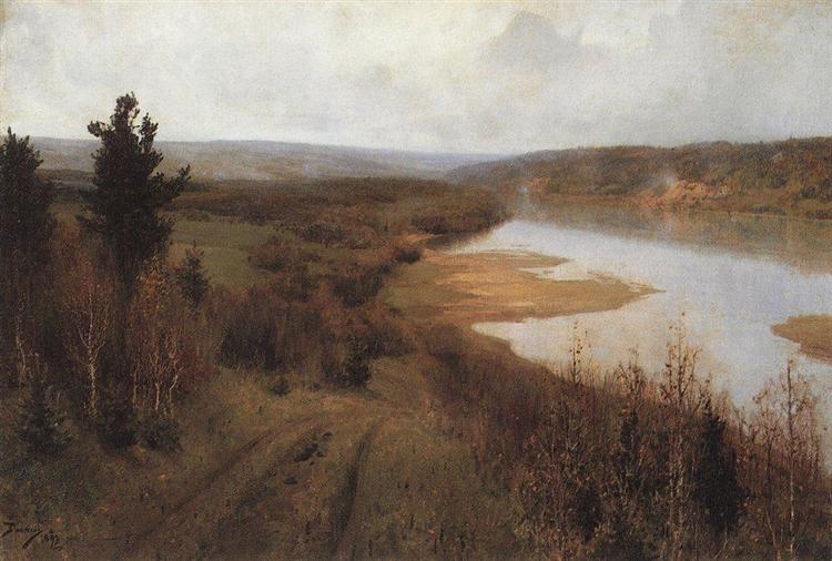 Getting cold. Autumn on the Oka River near Tarusa., 1893 - Vasili Polénov