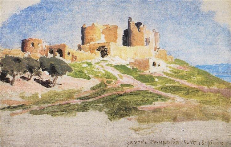 Tancred Castle in Tiberias - Vasily Polenov