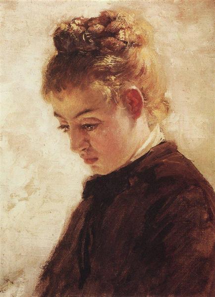 The head of model Blanche Orme, 1875 - Василь Полєнов