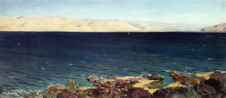 Tiberias (Gennesaret) lake, c.1882 - Vasily Polenov