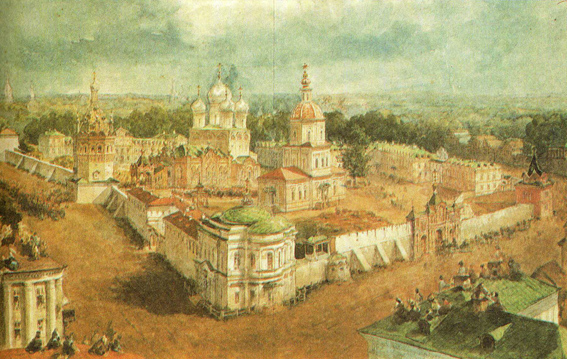 Bogojavlensky Anastadjin Monastery in Kostroma, 1865 - Василий Садовников