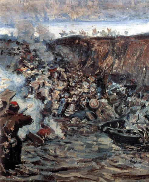Study to "The Conquest of Siberia by Yermak" - Vasily Surikov