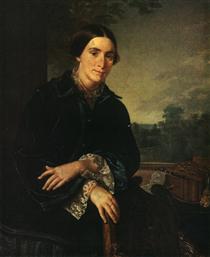 Portrait of E.A. Selivanovskaya - Vasili Tropinin