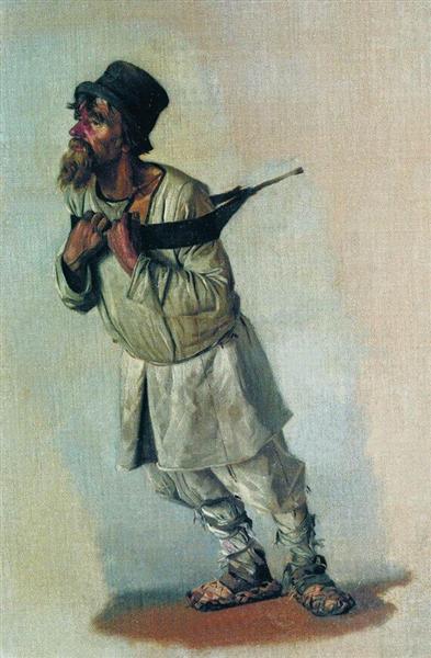 Burlak who hold hands on the strap, 1866 - Vasily Vereshchagin