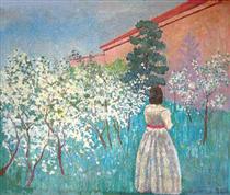A garden in Blossom - Victor Borisov-Musatov