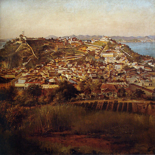 Estudo para Panorama do Rio de Janeiro, 1885 - Victor Meirelles