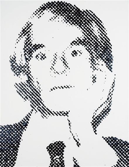 Andy Warhol (From Pictures of Ink) - Vik Muniz