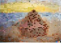 Haystack #3, After Monet (From Pictures of Color) - Вік Муніс