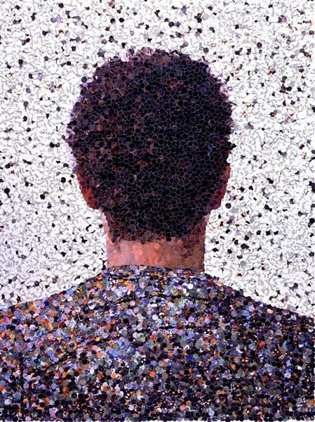 Self Portrait, Back of Head (from Pictures of Magazines), 2003 - Вік Муніс