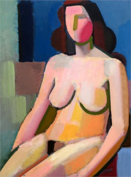 Seated Female Nude, 1940 - Vilhelm Lundstrom