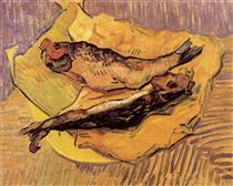 Bloaters on a Piece of Yellow Paper - Vincent van Gogh