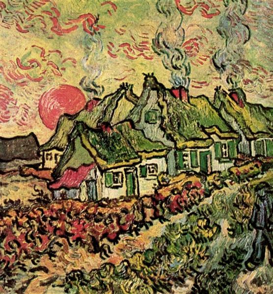 Cottages Reminiscence of the North, 1890 - Vincent van Gogh