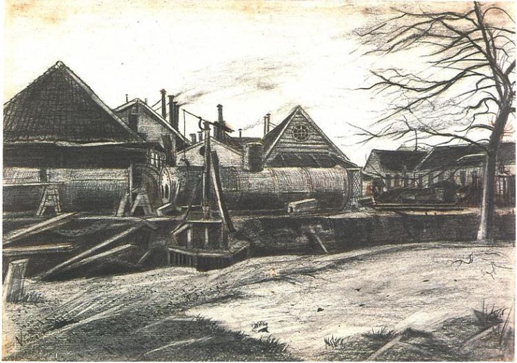 Factory, 1882 - 梵谷