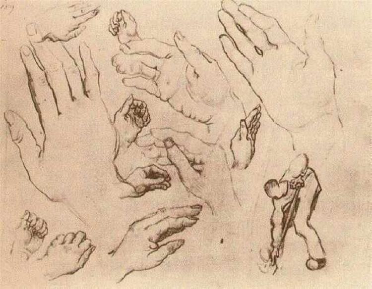 Hands, 1885 - Вінсент Ван Гог