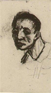 Head of a Man, Bareheaded - Вінсент Ван Гог