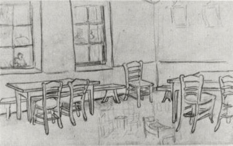 Interior of a Restaurant, 1888 - Vincent van Gogh
