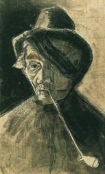 Man with Pipe and Eye Bandage - Vincent van Gogh
