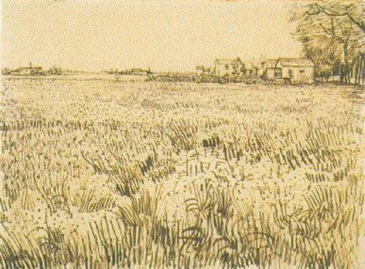 Meadow with Flowers, 1888 - Винсент Ван Гог