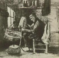 Old Man Reeling Yarn - Vincent van Gogh