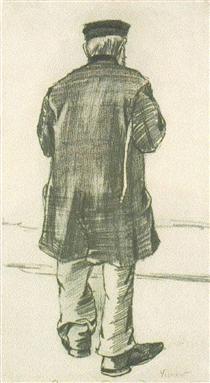 Orphan Man with Cap, Seen from the Back - Vincent van Gogh
