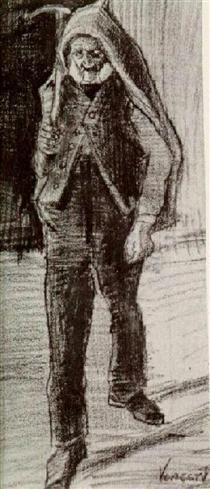 Orphan Man with Pickax on his Shoulder - Vincent van Gogh