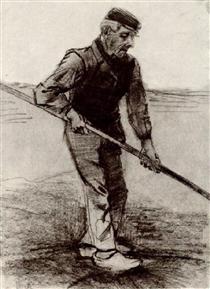 Peasant with a Stick - 梵谷