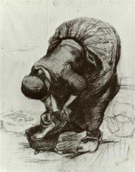 Peasant Woman at the Washtub, 1885 - Вінсент Ван Гог