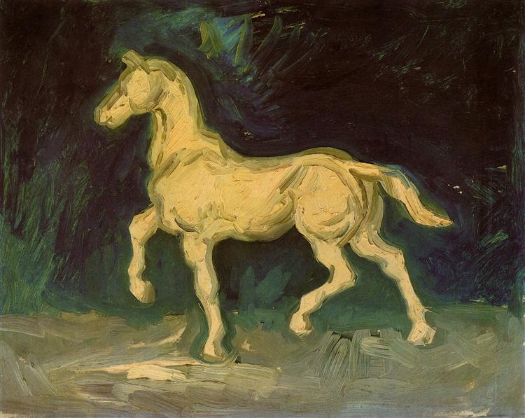 Plaster Statuette of a Horse, 1886 - 梵谷