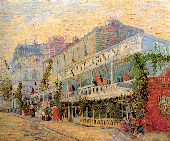 Restaurant de la Sirene at Asnieres, 1887 - 梵谷