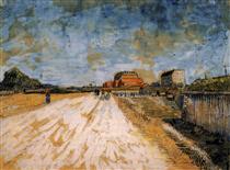 Road Running Beside the Paris Ramparts - Vincent van Gogh