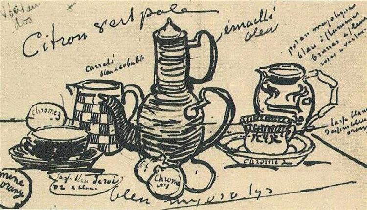 Still Life with Coffee Pot, 1888 - Vincent van Gogh